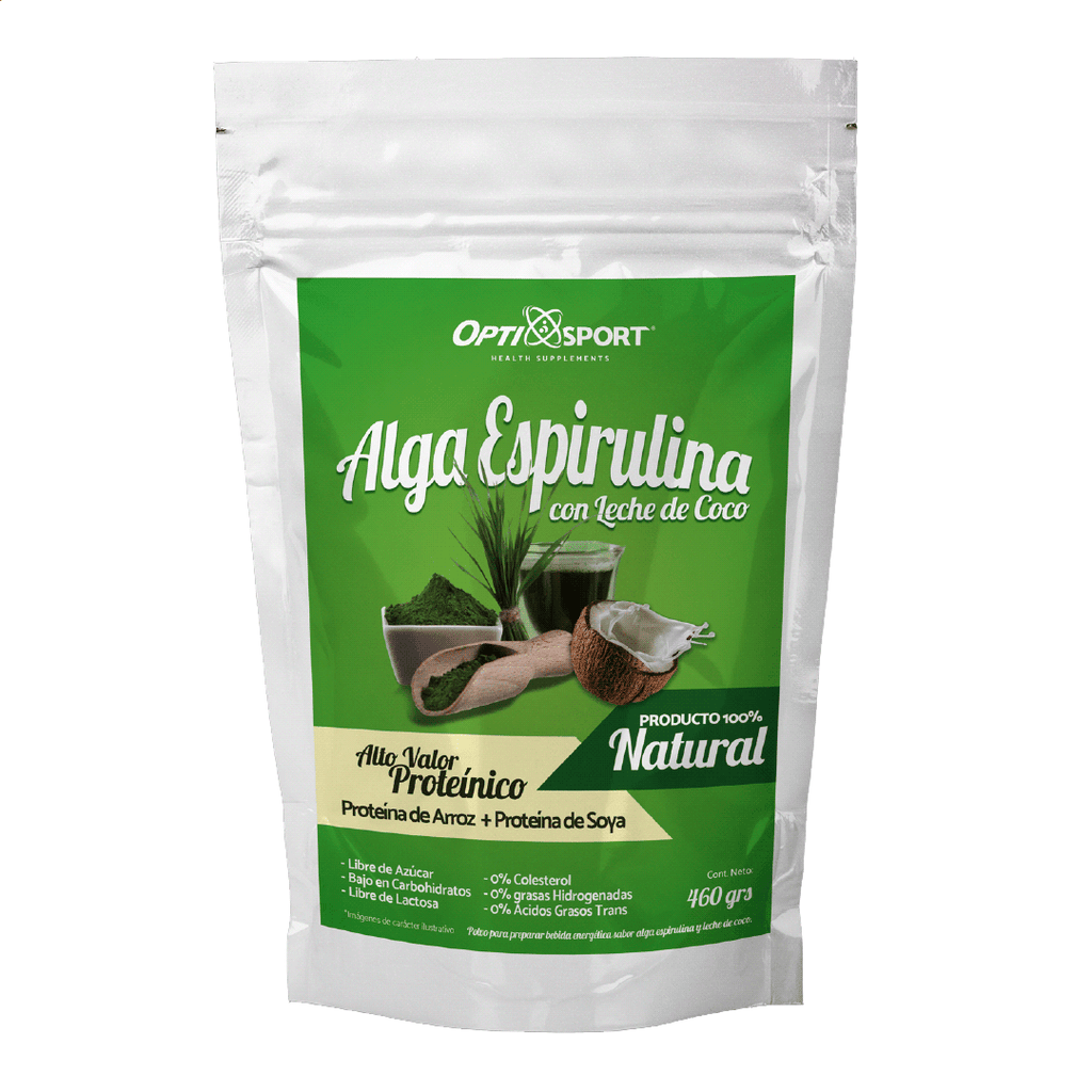 Alga Espirulina con Leche de Coco