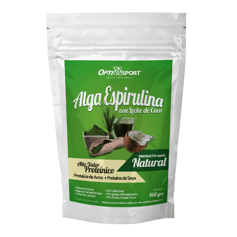 Alga Espirulina con Leche de Coco