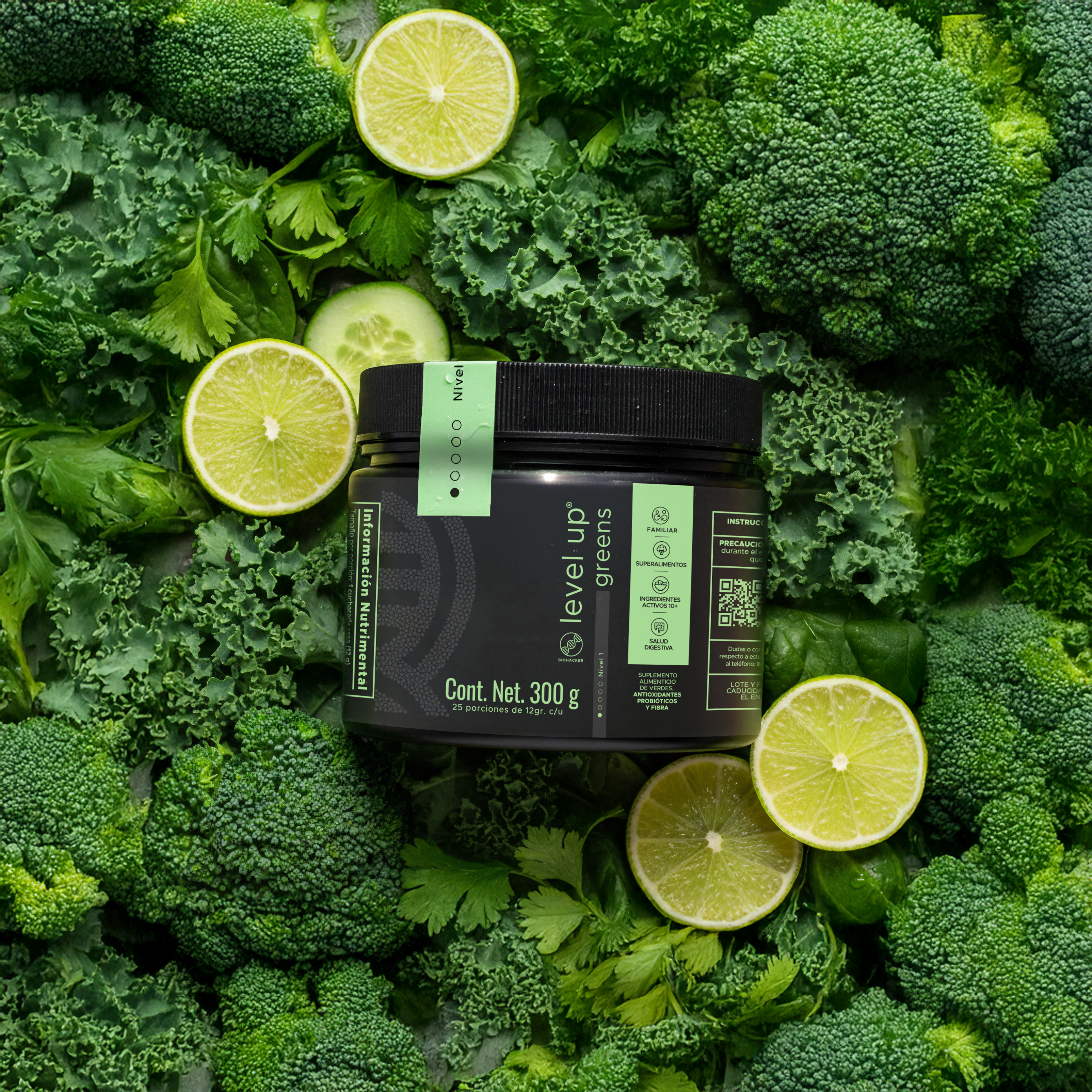 Level-Up Greens 360 grs.