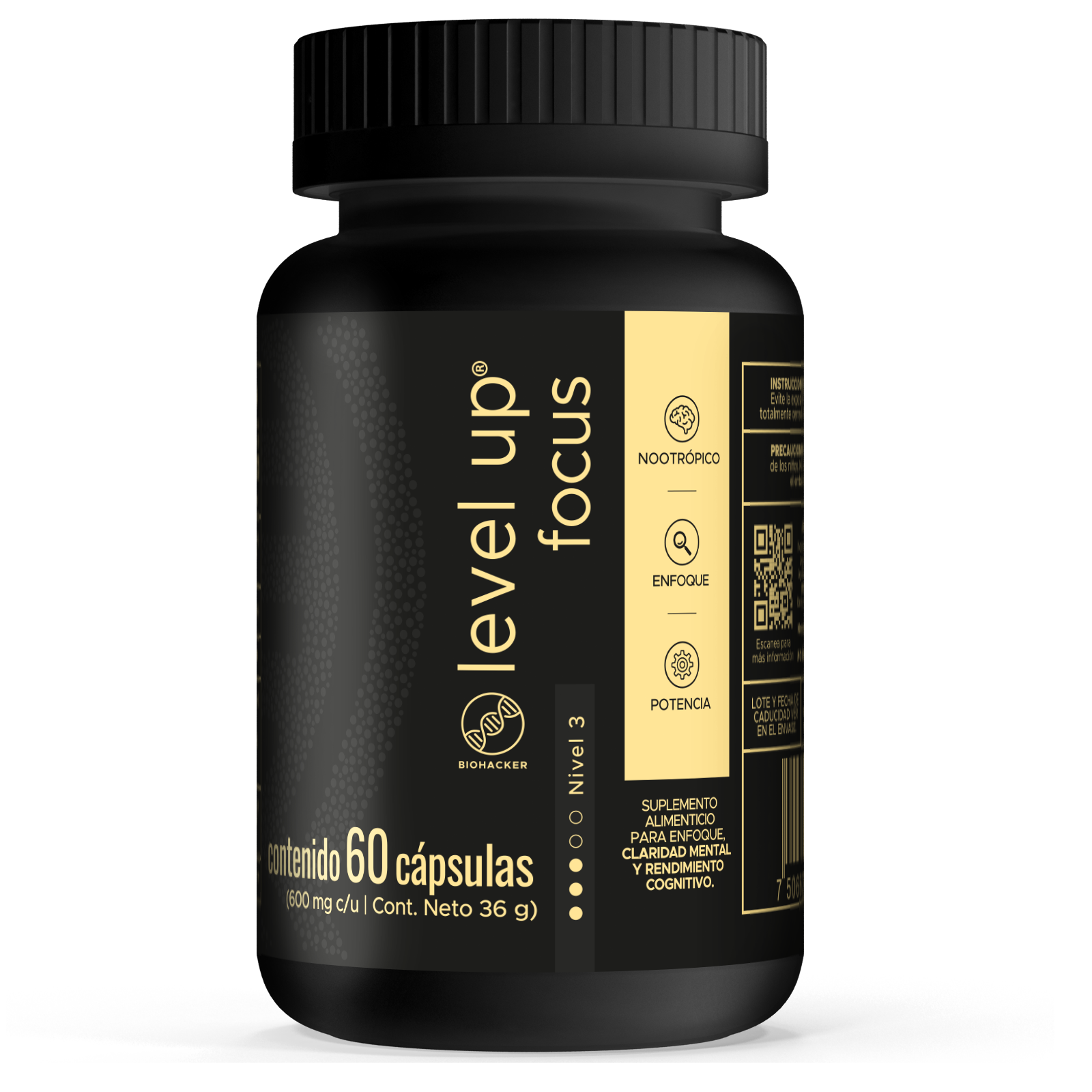 Level Up Focus (60 cáps)