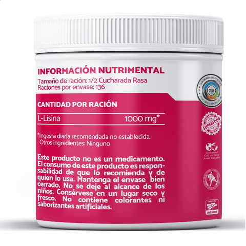 L-Lisina 1000 - 136 grs. (polvo)