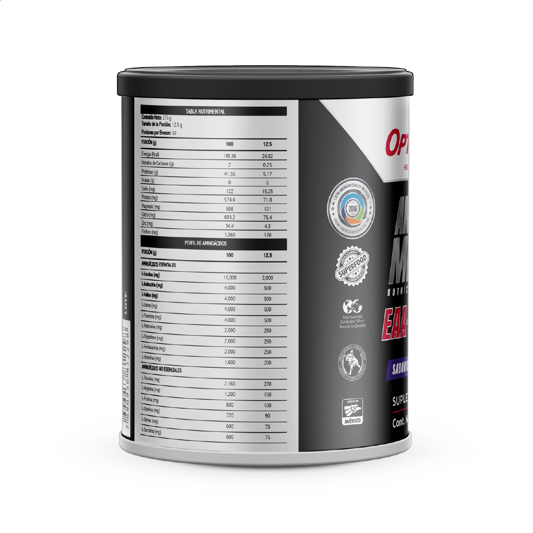 Amino Minerals EAA + BCAAs 4:1:1 - 375 grs. (polvo)