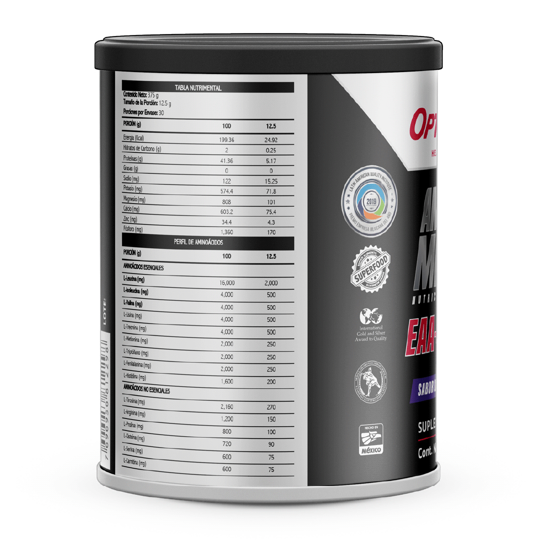 Amino Minerals EAA + BCAAs 4:1:1 - 375 grs. (polvo)